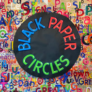 Black Paper Circle Sign